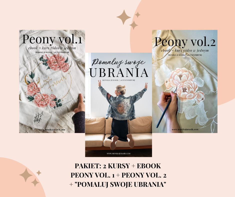 PAKIET: 1x ebook + 2 x kurs wideo PEONY VOL.1 & VOL.2