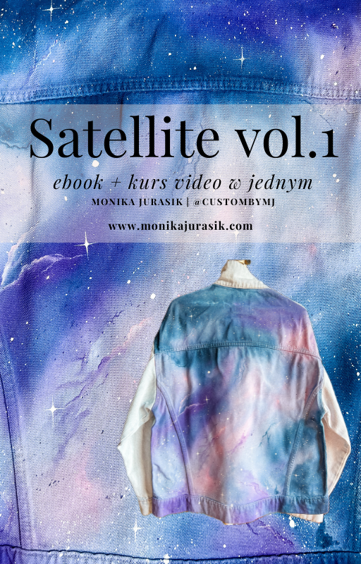 SATELLITE VOL. 1 - kurs malowania nocnego nieba na jeansie - obrazek 2