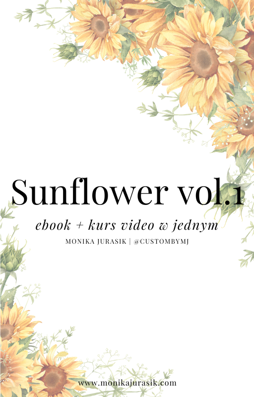 SUNFLOWER VOL. 1 - kurs malowania słoneczników na jeansie - obrazek 3